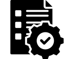 Black silhouette of a seated woman.